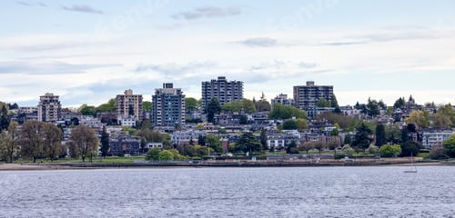 Preview: Residential Home Buildings on the West Coast of Pacific Ocean.