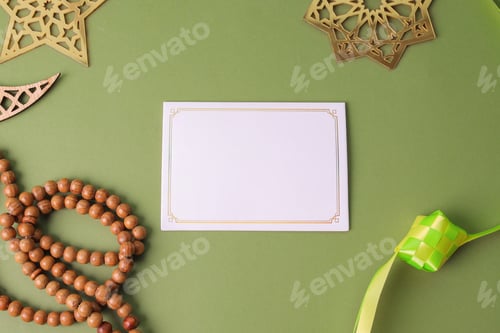 Preview: Mockup Greeting Card For Eid And Ramadan Celebration