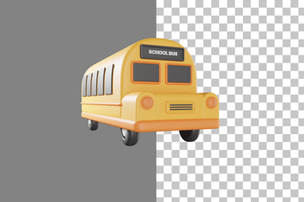 Preview: Bus School 3D Icon