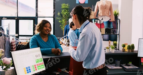 Preview: Customer putting credit card on pos