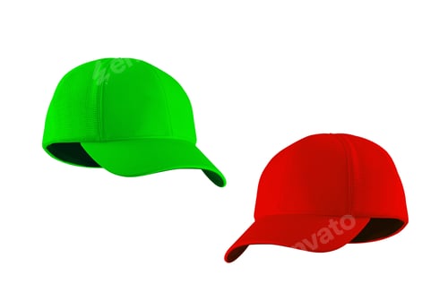 Preview: Green and red Baseball Hats