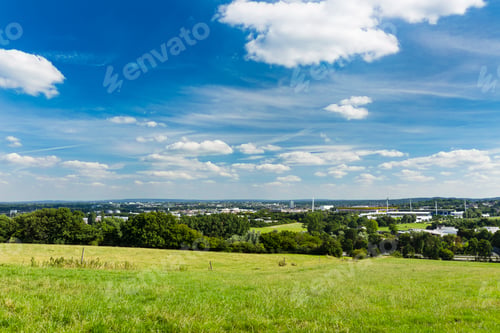 Preview: Aachen Stadium View With Deep Blue Sky