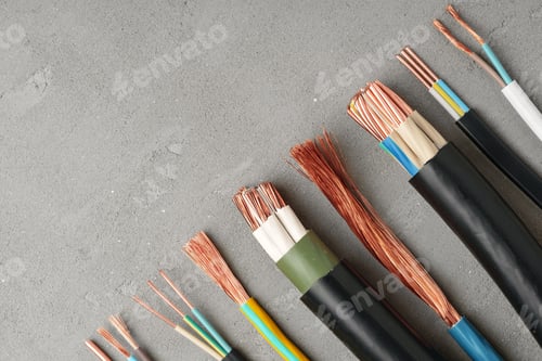 Preview: Electrical Tools and Wires on Gray Surface