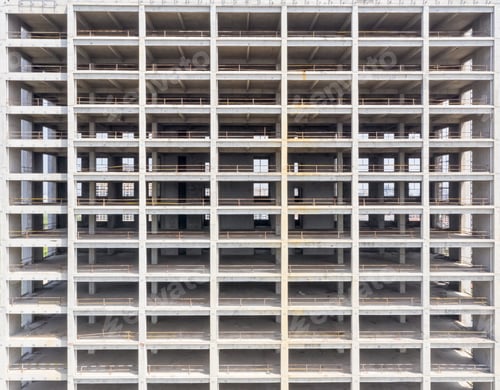 Preview: unfinished building closeup