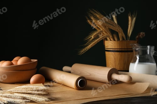 Preview: Concept of accessories for cooking and baking - baking paper
