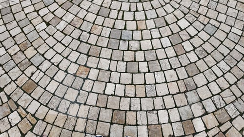 Preview: Circular stone pavement design in a public square