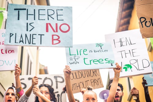 Preview: Activists demonstrating against global warming