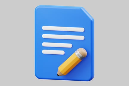 Preview: Document with pencil illustration