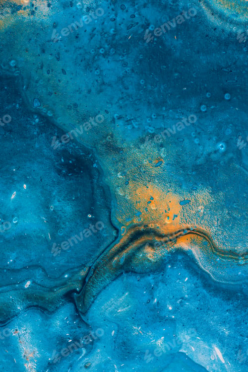Preview: abstract blue background with oil paint