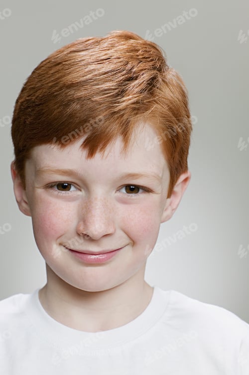 Preview: Portrait of a red-headed boy
