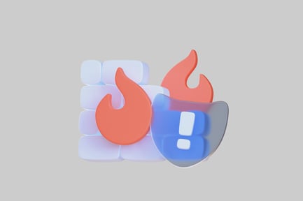 Aperçu: Pare-feu de sécurité sous l'icône d'une attaque