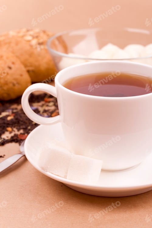 Preview: tea, mozzarella and bread