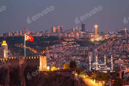 Preview: General view of Ankara during twilight