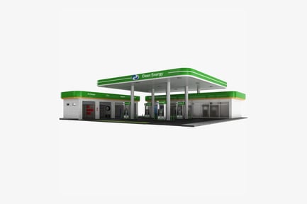 Preview: Clean Energy Service Station with Supermarket
