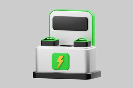 Preview: Car charging station cartoonish design