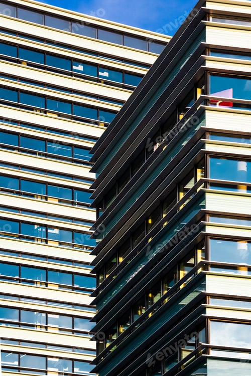 Preview: Vertical shot of modern buildings in Vilnius, Lithuania