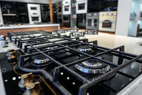 Preview: Modern cooking stoves on display in the store