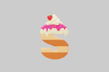 Preview: Letter s sweet treat design