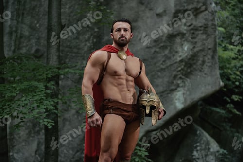 Preview: Spartan warrior in the woods