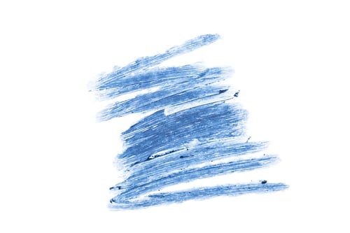 Preview: Stroke of blue eye pencil isolated