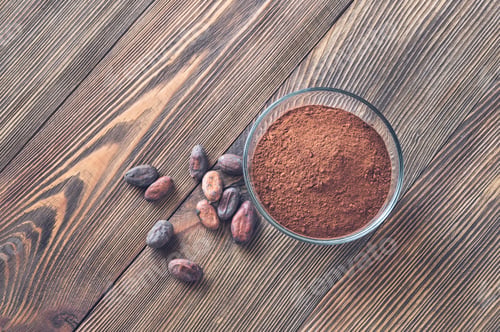 Preview: Bowl of cocoa powder