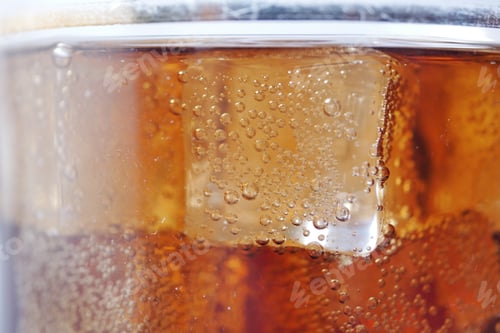 Preview: ice dropping in cold drinks glass