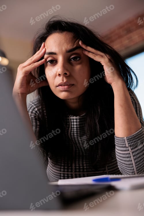 Preview: Exhausted worker feeling frustrated about deadline