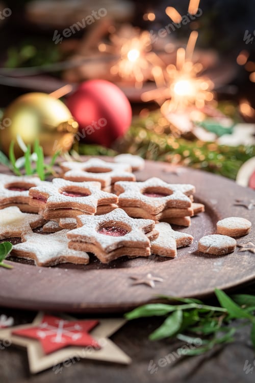 Preview: Homemade stained glass cookies for Christmas eve snack