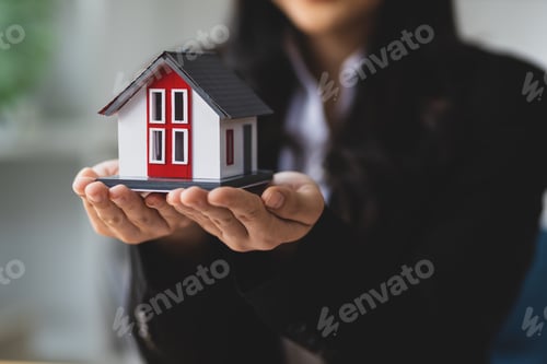 Preview: The concept of real estate and home insurance.