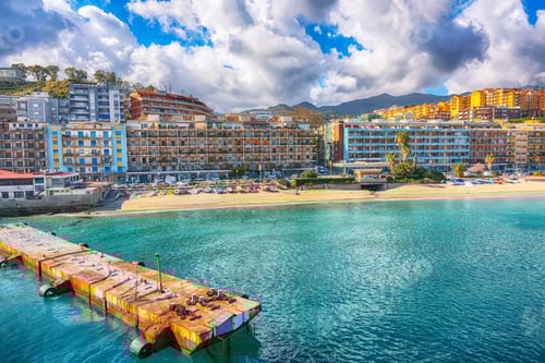 Preview: Cityscape of Messina and the Mediterranean Sea,