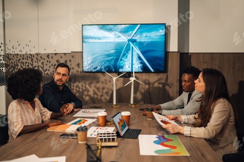 Preview: Diverse team running research for renewable energy development.