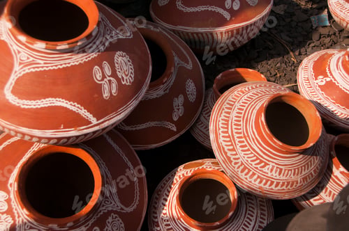 Preview: Abstract background of earthen pot.