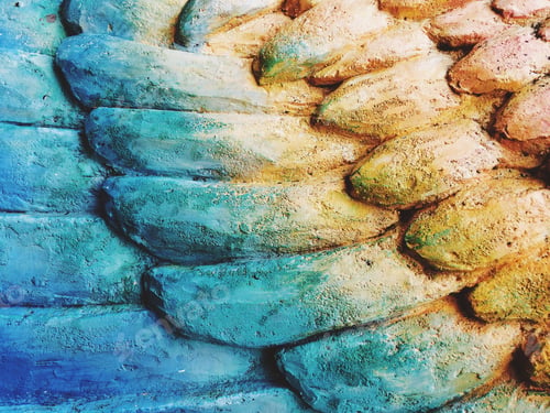 Preview: Bird's wing colourful texture background