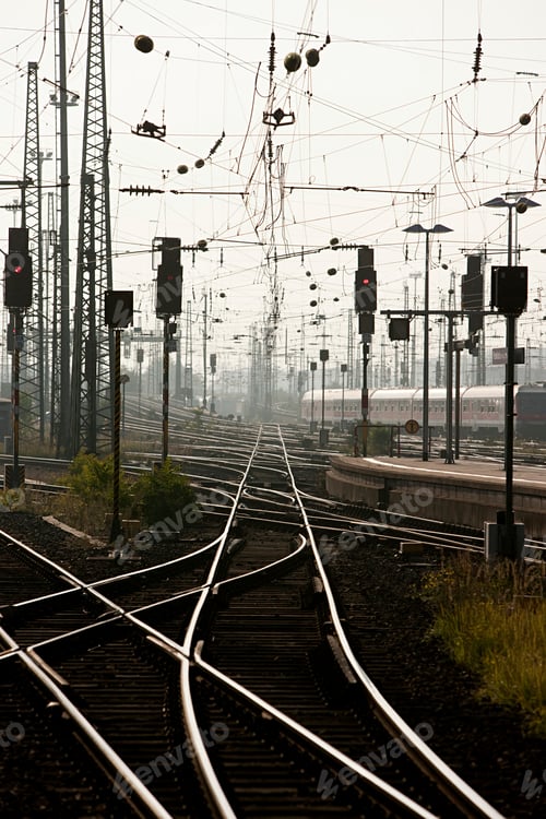 Preview: Railway tracks, Frankfurt, Germnay