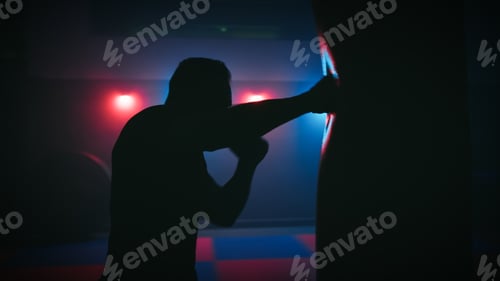 Preview: Boxer hits the punching bag with a jeb