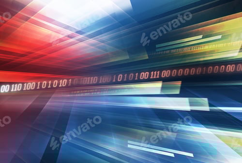 Preview: Graphical abstract colorful background with binary code concept series 1270