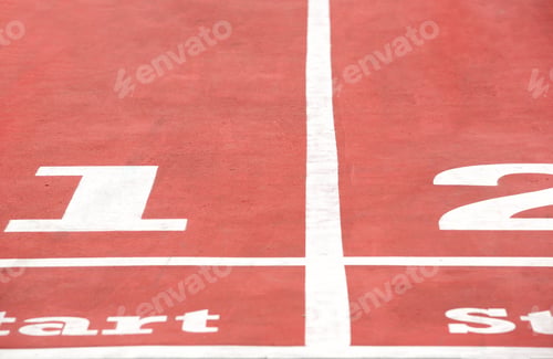 Preview: Starting line on racetrack