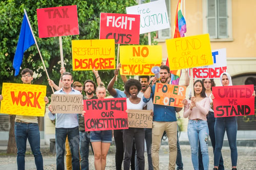 Preview: Activists demonstrating against social issues