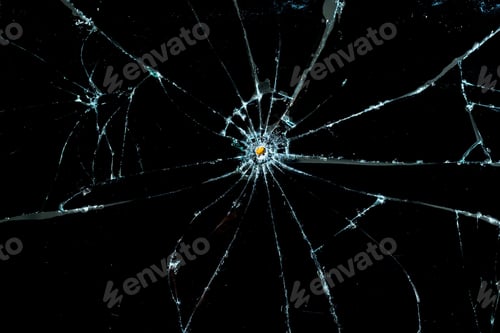 Preview: broken glass, impact, overlay, realistic