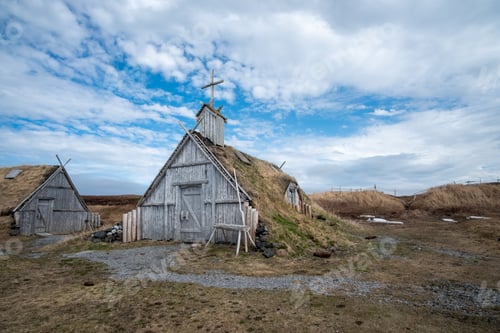 Preview: Building of Norstead viking village l'anse Meadows Newfoundland