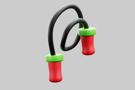 Preview: Black tube with red cylinders and green caps