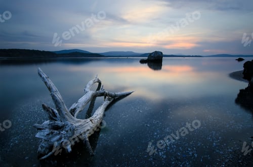 Preview: Sunset over firth of Ropotamo river