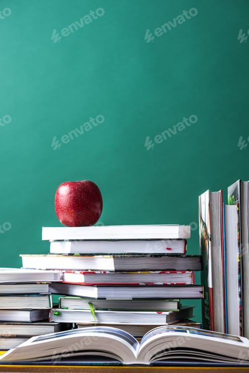 Preview: Studying from home, learning and reading books background