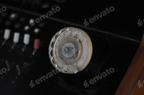 Preview: Selective focus shot of a disk dialer