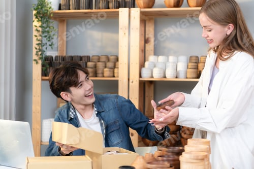Preview: A young couple runs a small business making clay jewelry.