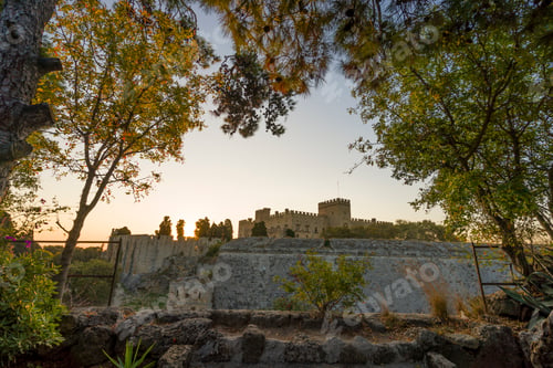Preview: Medieval Castle of the Knights old town of Rhodes Island Greece.
