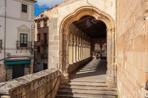 Preview: Romanesque Atrium of Church of San Martin - Segovia, Spain
