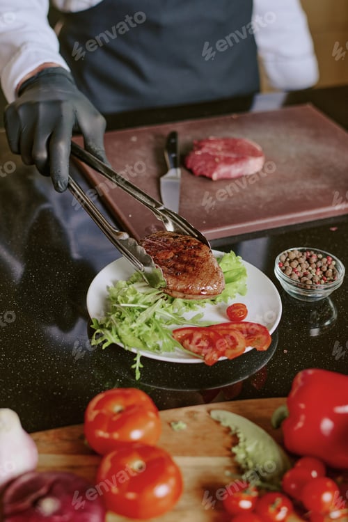 Preview: Man Serving Dish