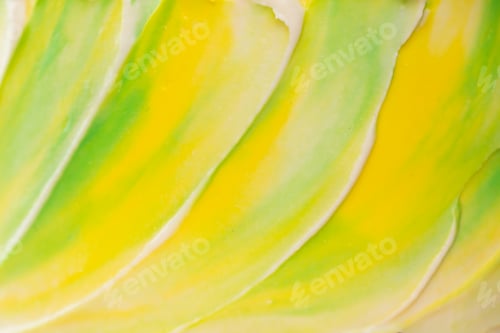 Preview: The background is cream yellow and green colors in watercolors.