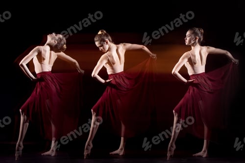 Preview: The sensual and emotional dance of beautiful ballerina
